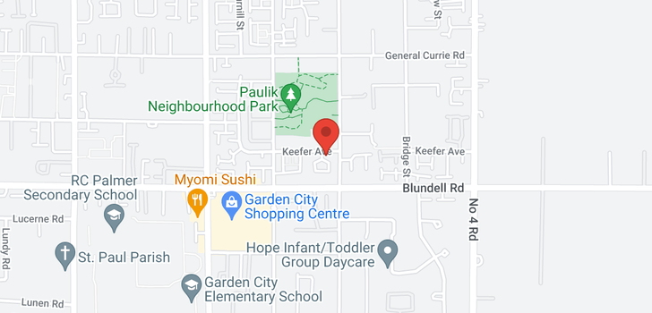 map of 28 9308 KEEFER AVENUE